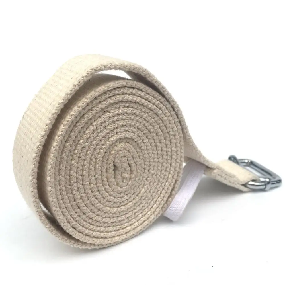 3 Meter Yoga Stretch Belt Adjustable D-Ring Buckle Cotton Exercise Straps for Yoga Resistance band