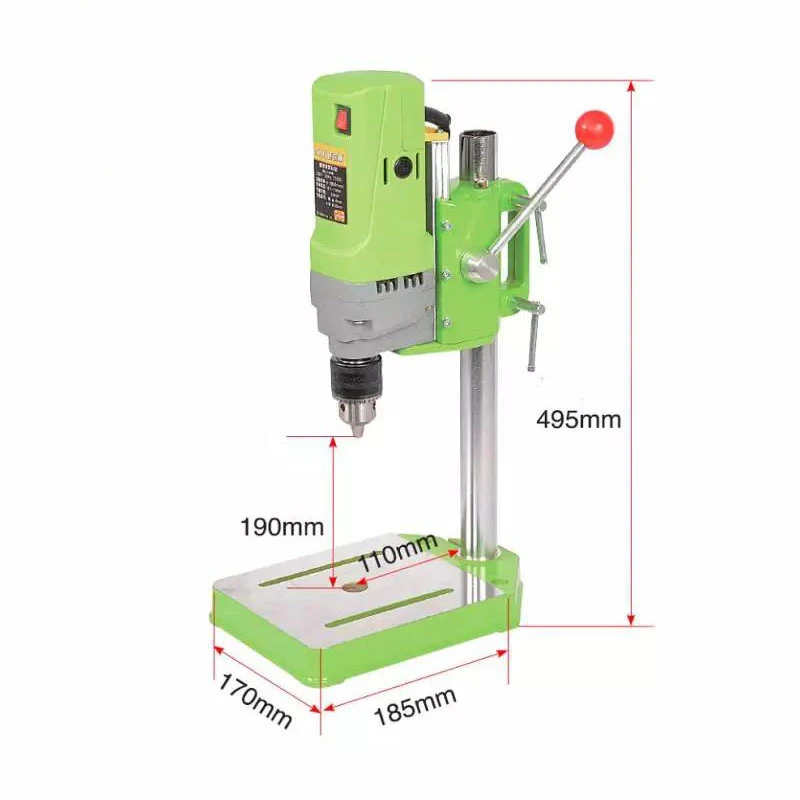 BG-5156E Mini Bench Drill Tool 220V/710W High Power High Precision DIY Processing Bench Driller Portable Bench Drilling Machine