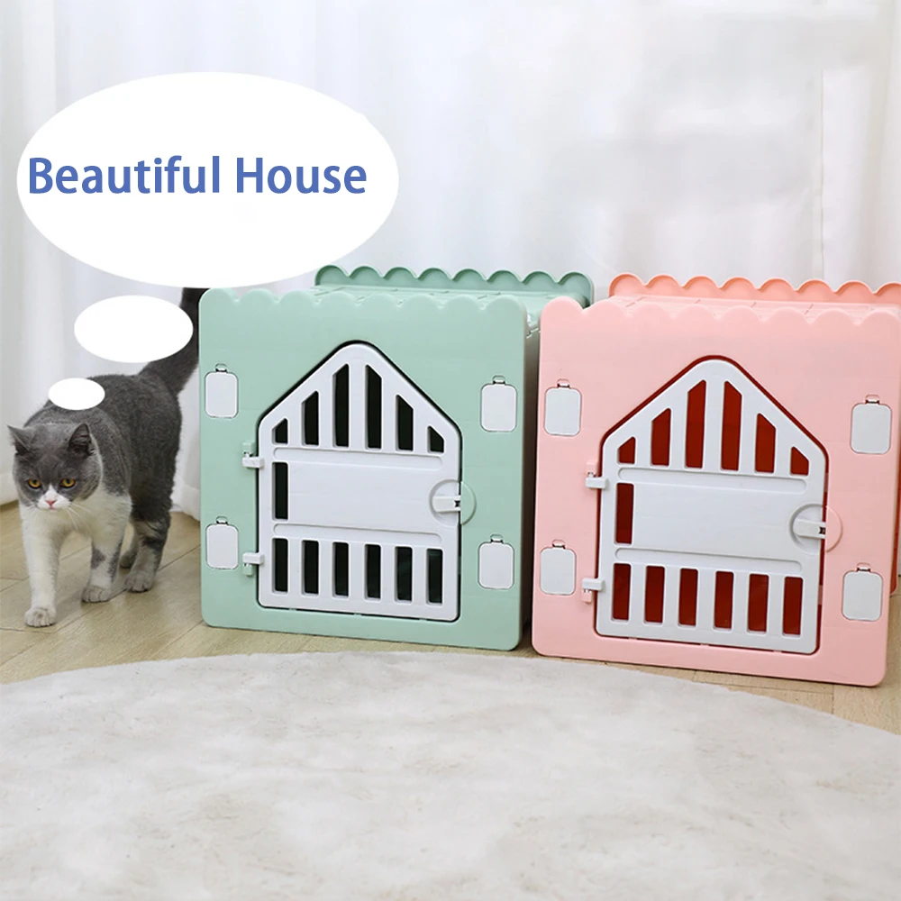 Four Seasons Universal Plastic Pet House Small Dog Cat Waterproof Home Tent Durable And Easy To Clean Kennel Dog Accessories