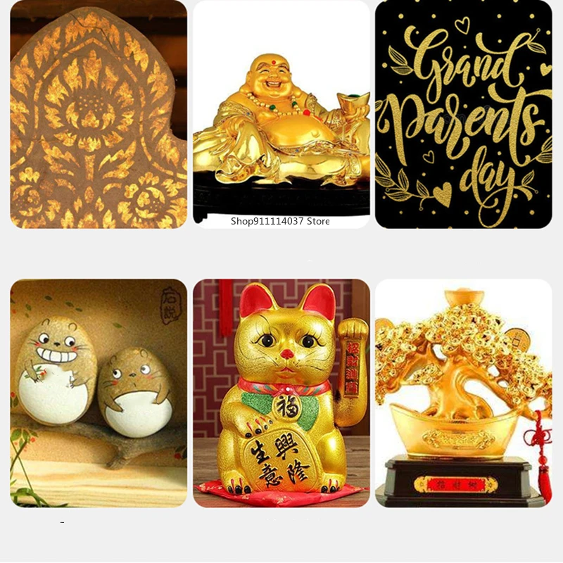 100ML Candle Plaster Coloring Pigment Gold Paint Metallic Acrylic Paint for Candles Making Metallic Propylene DIY Painted Tools