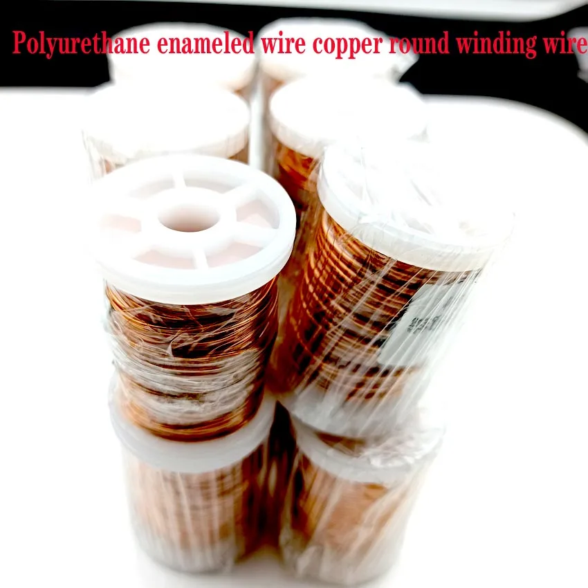 100g/PCS Polyurethane Enameled Copper Wire Varnished Diameter 0.1/0.13/0.16/0.2to1.3mm QA-1/155 2UEW For Transformer Wire Jumper