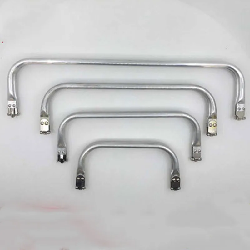 Silver New 20/25/30cm Bag Purse Doctor Purse Frame Metal Obag Hand Aluminium Tube Frame Bag Handle Accessories Clutch Bag Parts