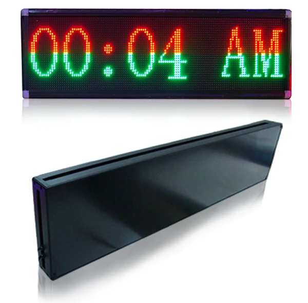 P10 LED Display Sign, 1-4 Line 192x32 Tri-Color