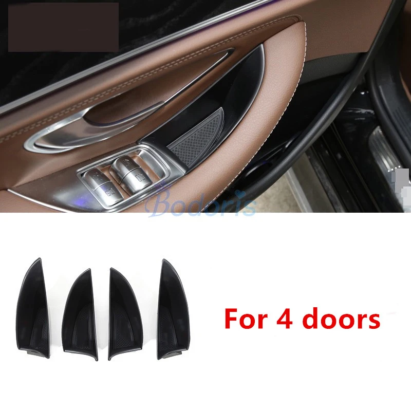 For Mercedes Benz AMG E Class 2016-2021 W213 E200 E300 E400 Car Organizer Door Armrest Storage Box Container Accessories