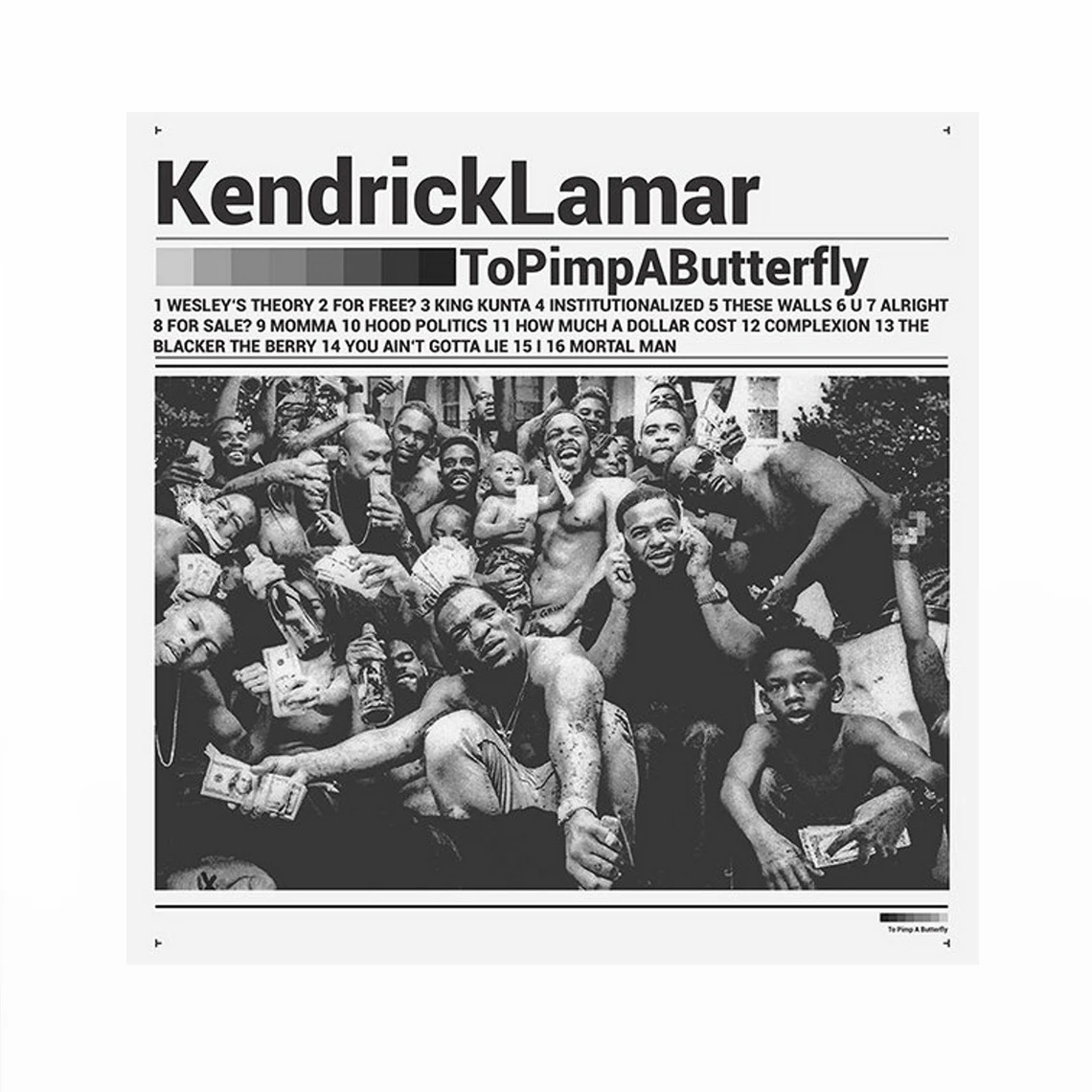 Kendrick Lamar to Pimp a Butterfly Music Album Cover Canvas Poster Rapper Pop Music Celebrity Wall Painting Art Decoration
