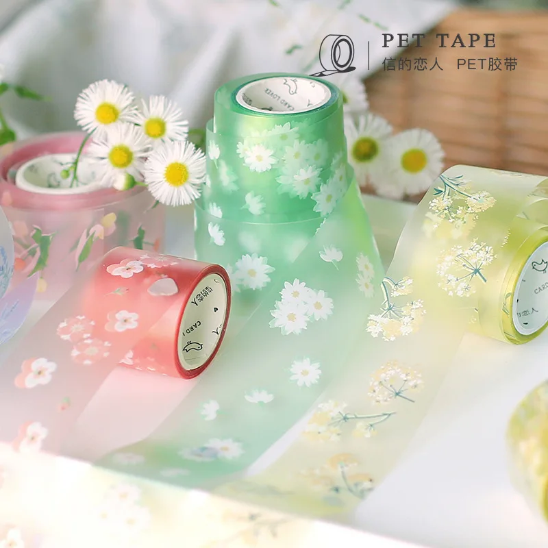 3Cm X 3 Mét VƯỜN XUÂN Series Đắp Mặt Nạ Washi Băng Hoa Cúc Trang Trí Băng Dính Decora Diy Thêu Sò Miếng Dán nhãn