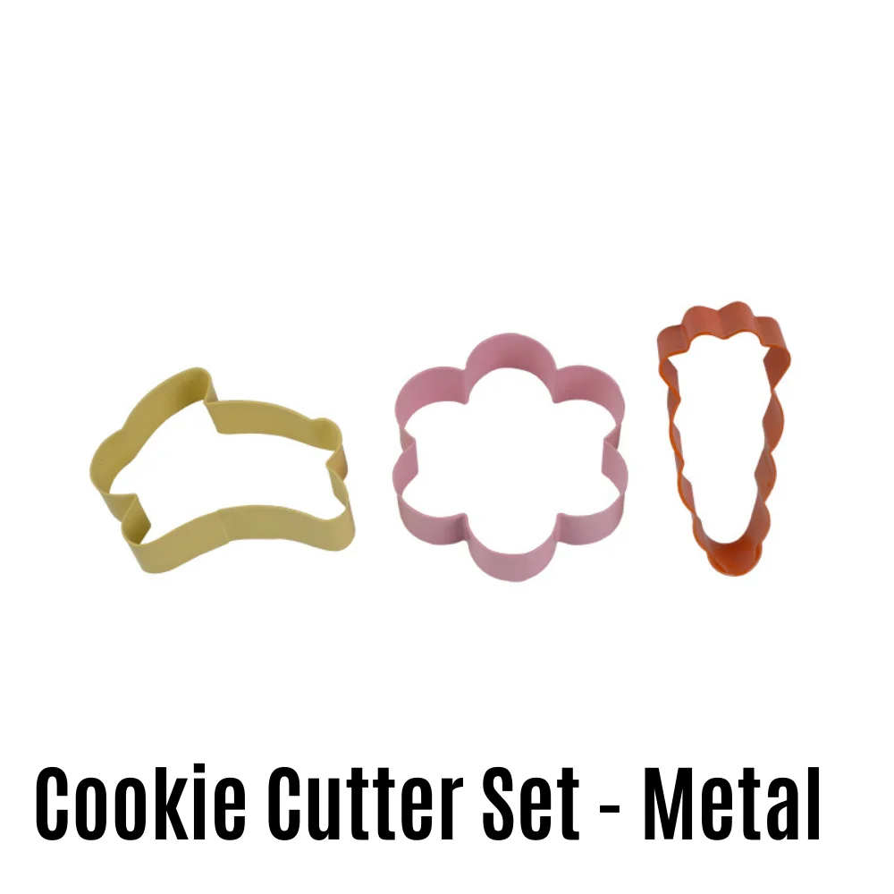 Cookie Cutter Set, Carrot, Bunny & Flower