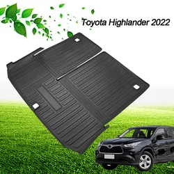 Car Rear Boot Cargo Liner Floor Mat Trunk Tray Fit for Toyota Highlander 2022 with Trunk Speaker