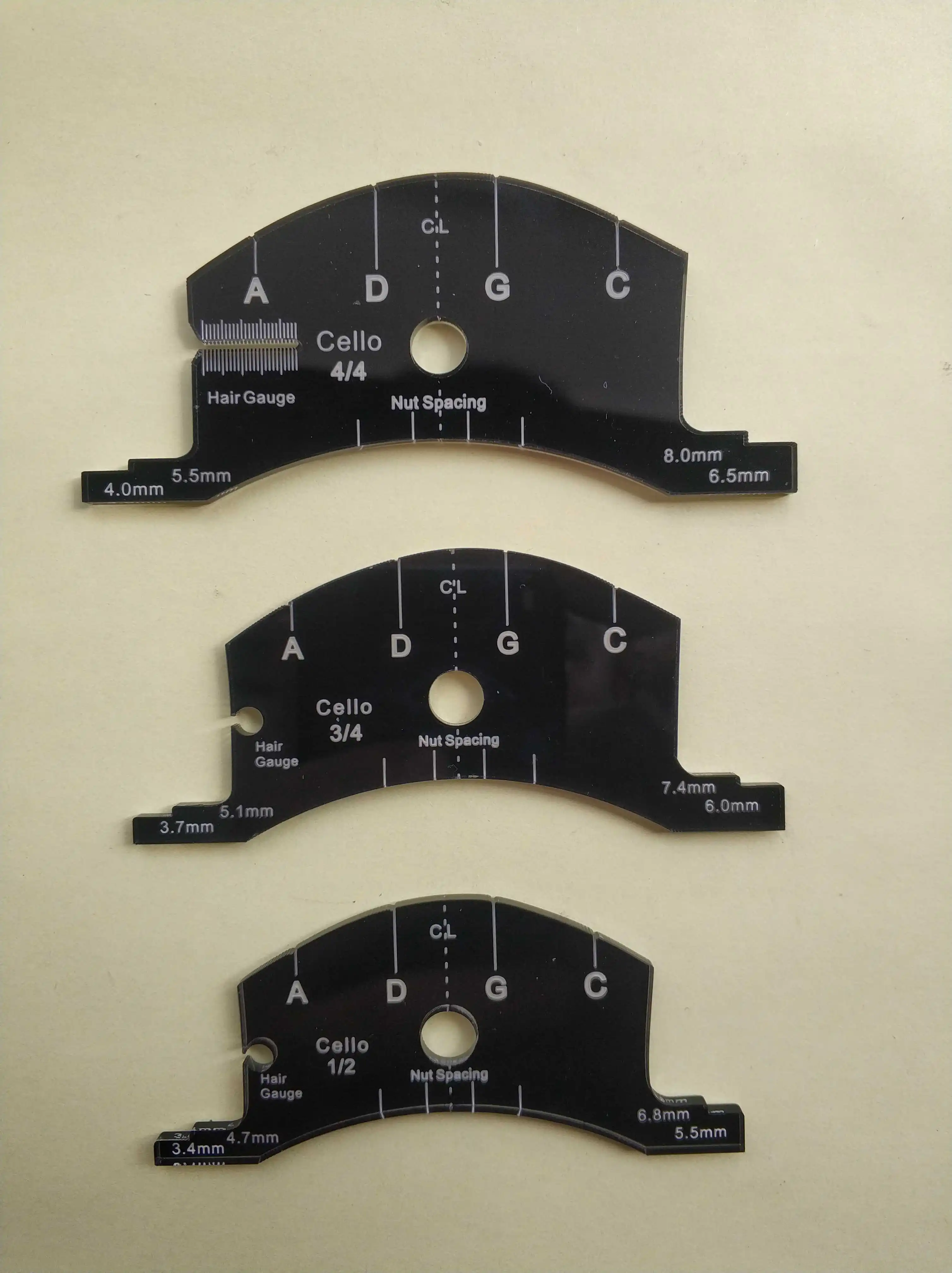 1 PC Violin Viola Cello Bridges Multifunctional Mold Template, Bridges Repair Tool Luthier Tool