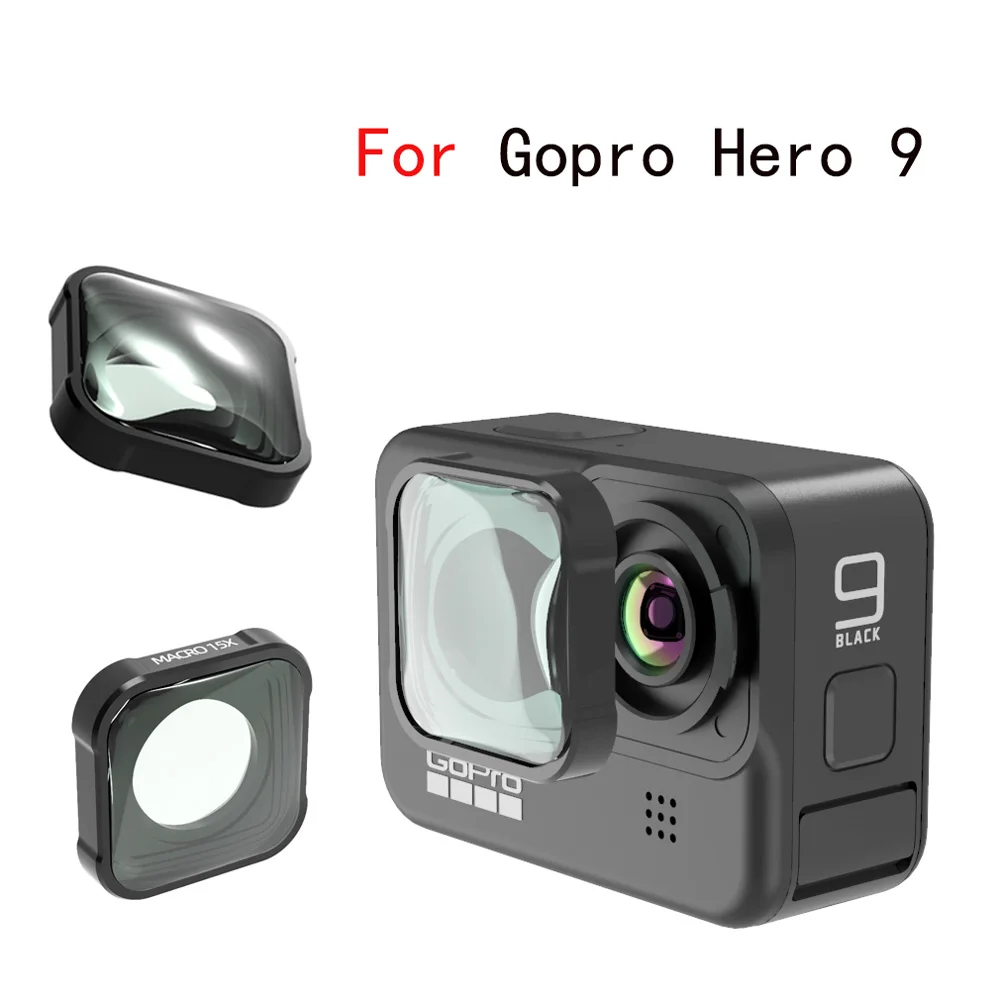 Macro 15X HD Lens Vlog Shooting Filter for Gopro Hero 9 10 11 12 Black Action Camera Accessories