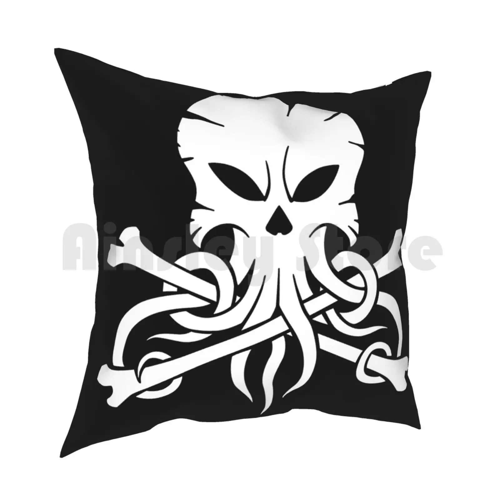 Alestorm Squid Pillow Case Printed Home Soft Throw Pillow Alestorm Folk Power Pirate Metal Music Skull Logo Squid