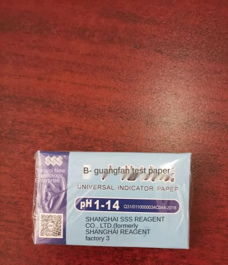 Teste da qualidade da água do papel do teste do valor do ph 1-14