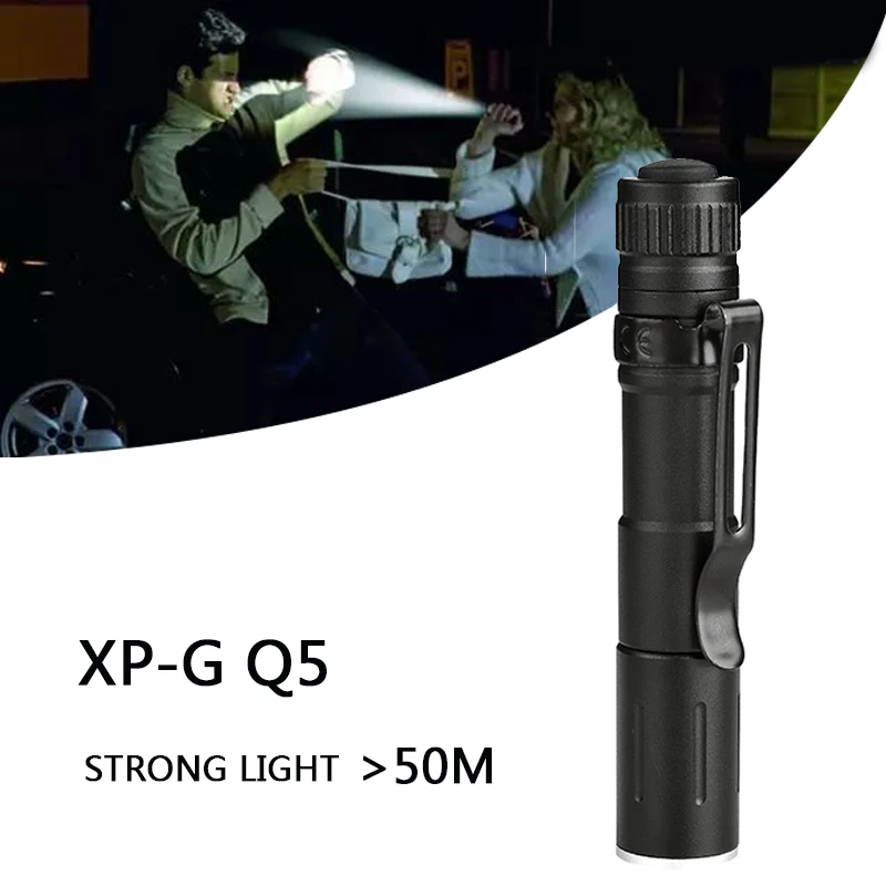 Mini Led Zaklamp Zoom 7W Q5 1000LM Waterdicht Torch Led Zoomable Lanterna Aaa Batterij Led Voor Camping Emergency Led lampen