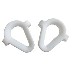 Dedal de nailon blanco para barco, cuerda de línea de anclaje trenzada de 12MM, accesorios de Hardware marino, 2 uds.