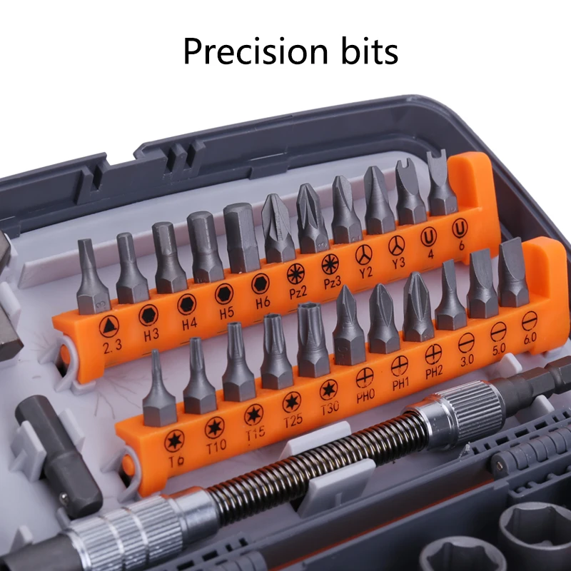 Hand Tools Set Torque Impact Screwdriver Socket Wrench Set Multifunctional Hand Tools Set Screwdriver 38Pcs Ratchet Screwdriver