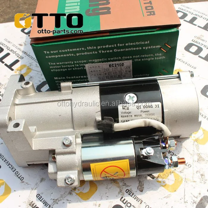 Earthmoving Parts E210D Start motor E210D Starter diesel machinery engine parts assembly