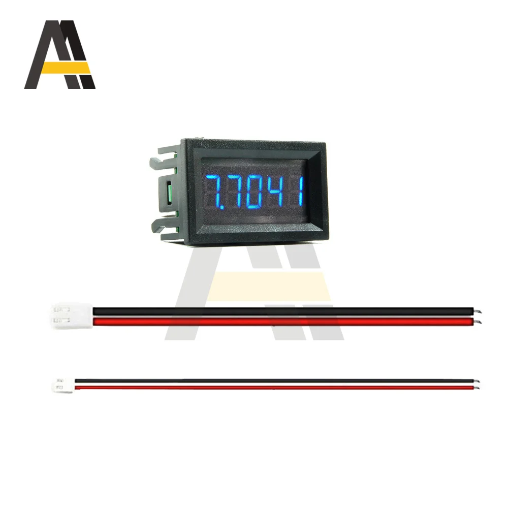 0.56 inch High Precision 50mA DC Digital Ammeter DC 4-30V 4 Wires Five Digit Voltmeter Ammeter Volt Meter Gauge