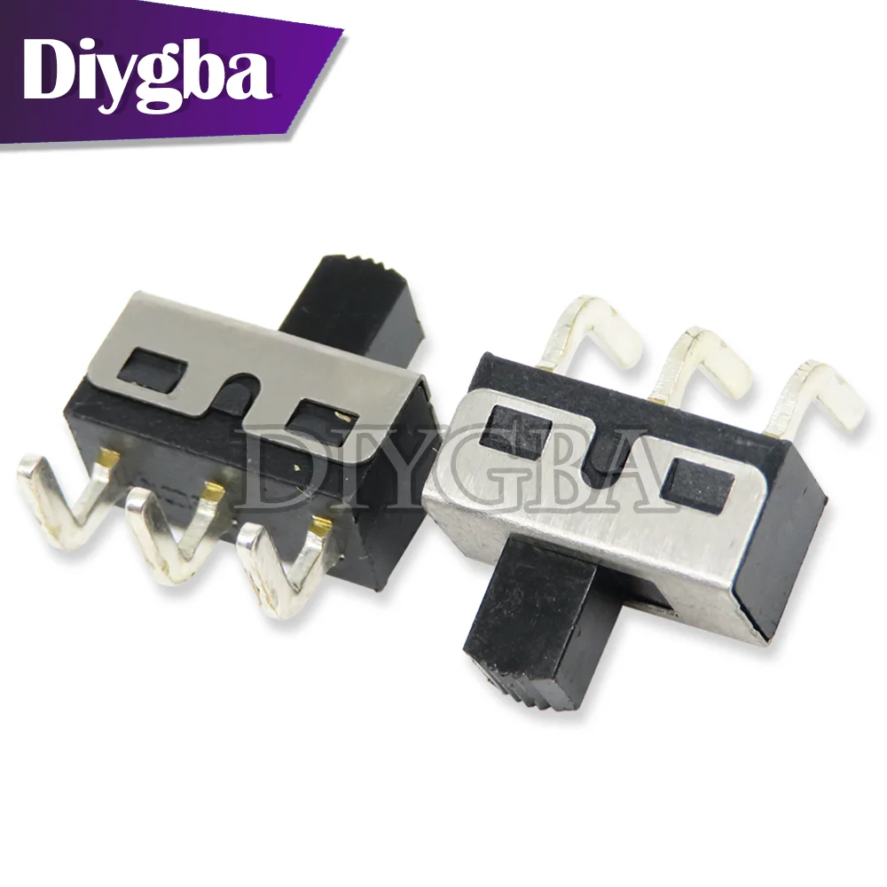 10PCS SS12D10 SS12D11 Toggle Switch 3Pins Straight Feet 1P2T Handle High 5mm Spacing Of 4.7mm 3A 250V SS12D10G5