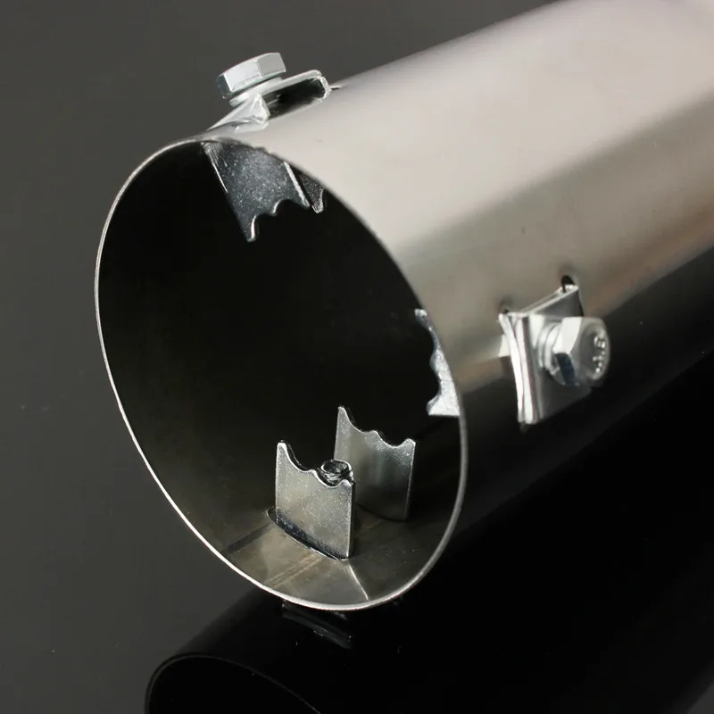 76mm Tubo Di Scarico Per Auto Sistema Di Scarico Marmitta Tubo di Coda Punta Silenziatore Silenziatori In Acciaio Inox Tubo Di Scarico Per Auto Universale