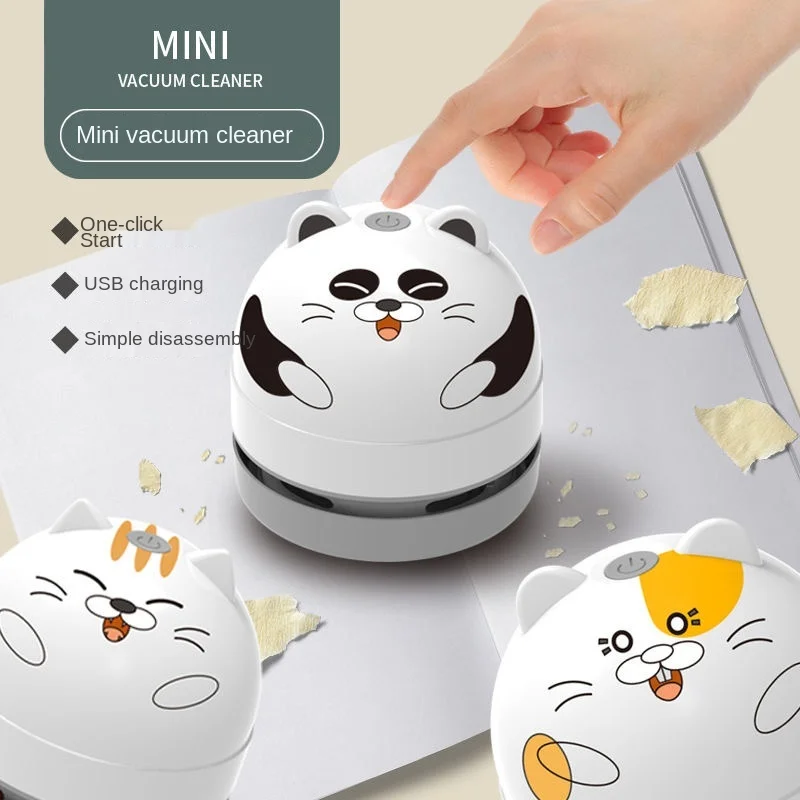 

Cute animal desktop vacuum cleaner student electric eraser cleaner children's desk pencil cleaner