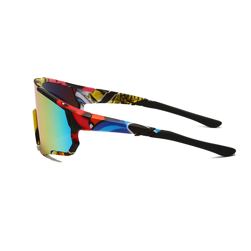 New Printing Frame UV Protection Cycling Glasses Outdoor Bicycle Bike Goggles UV400 Men Women Sports Sunglasses