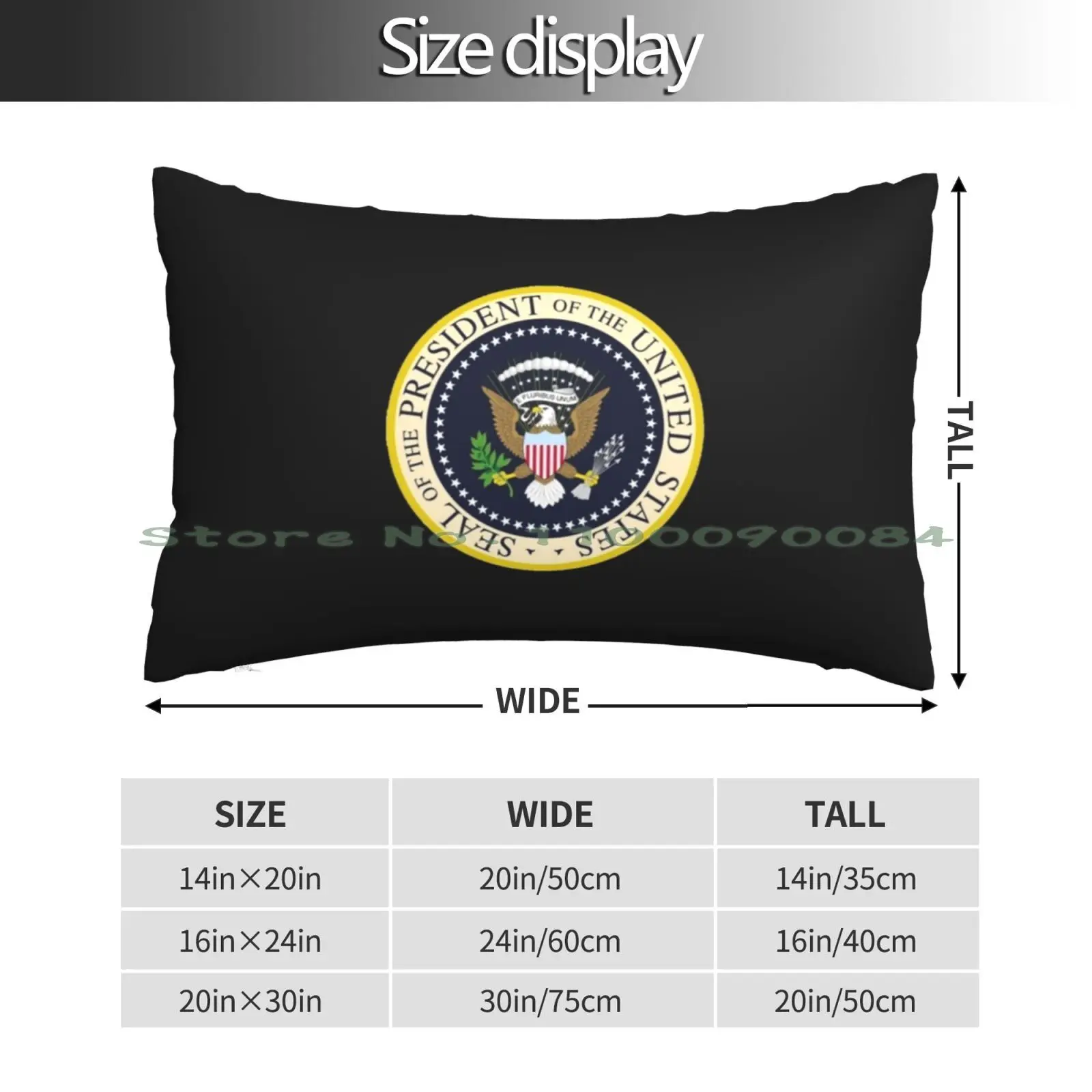 United States Presidential Seal. Seal Of The President Of The United States Pillow Case 20x30 50*75 Sofa Bedroom Vintage