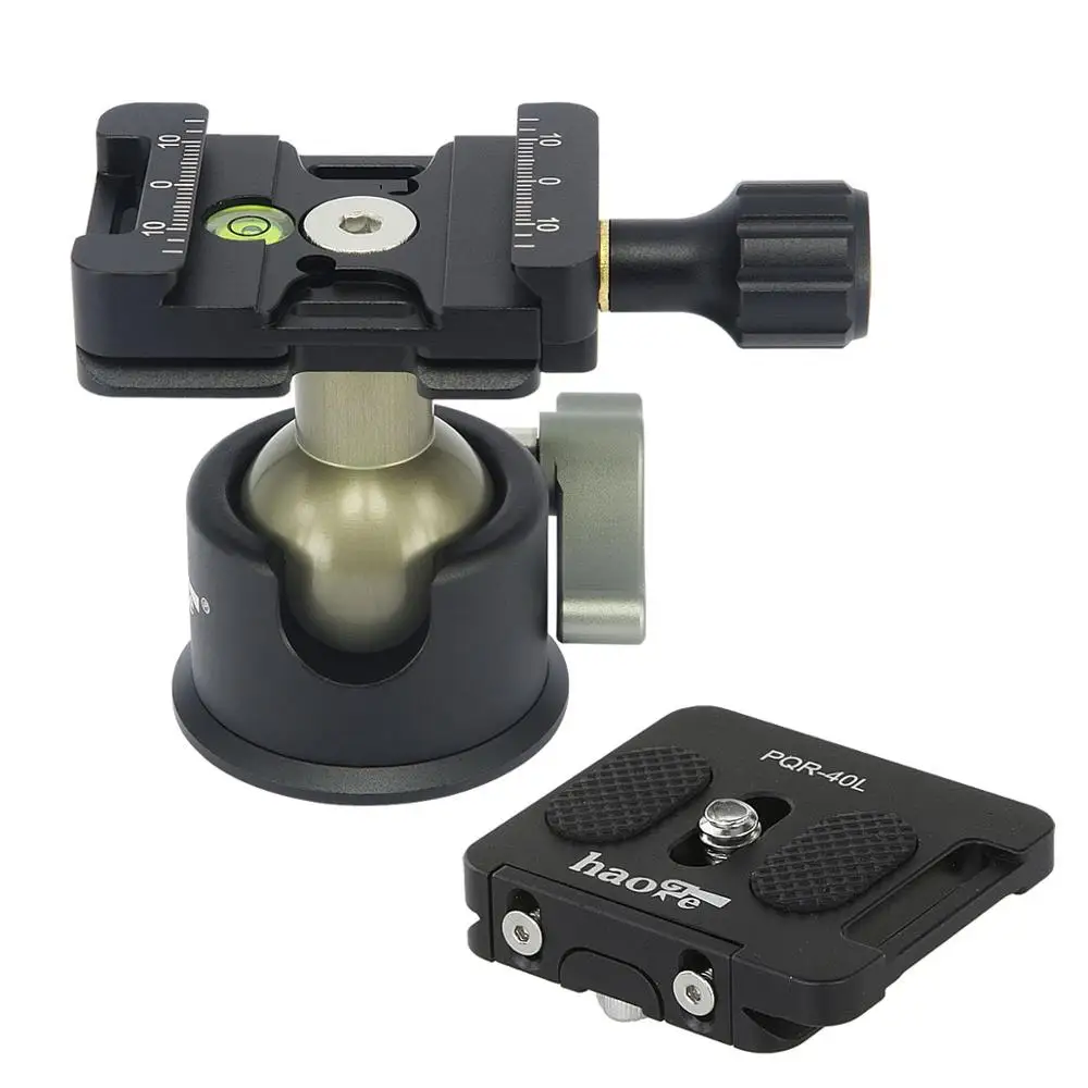 Низкопрофильный мини-штатив Haoge 360 с шаровой головкой и пластиной для DSLR-камеры подходит для Arca RRS