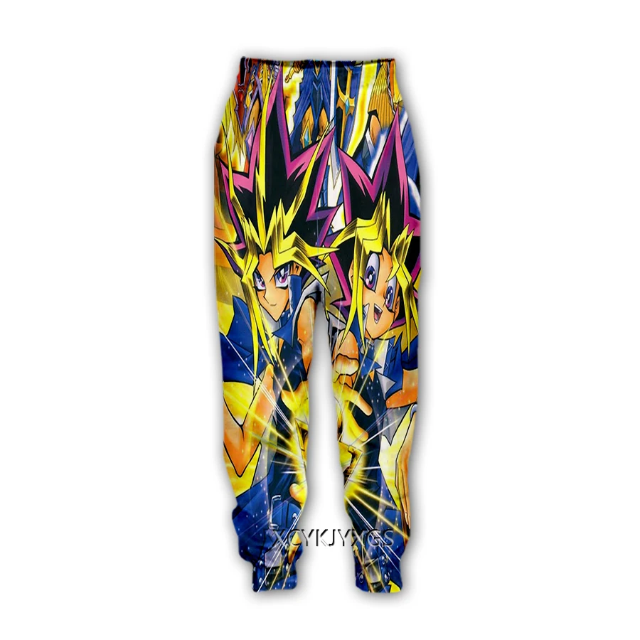 Phechion 3d na moda anime duelo monstros yu-gi-oh! Impressão-calças casuais sweatpants calças retas sweatpants jogging calças k127