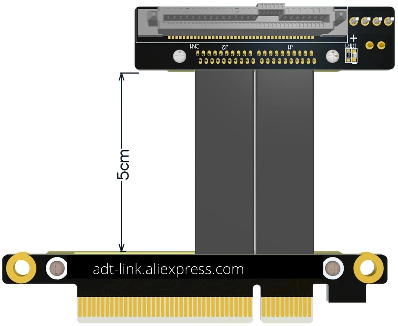 PCI-E 3.0 x8 to U.2 Interface U2 SFF-8639 NVMe Extension Data Cable Gen3 Flexible Flat Cable SSD U2 x8 PCIe3.0x4 gen3 32G/bps