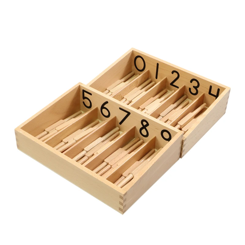 Montessori Educational Toys for 3-6Years Preschool Educational Equipment to Learn Numbers 1 Through 10 Kids Math Toys