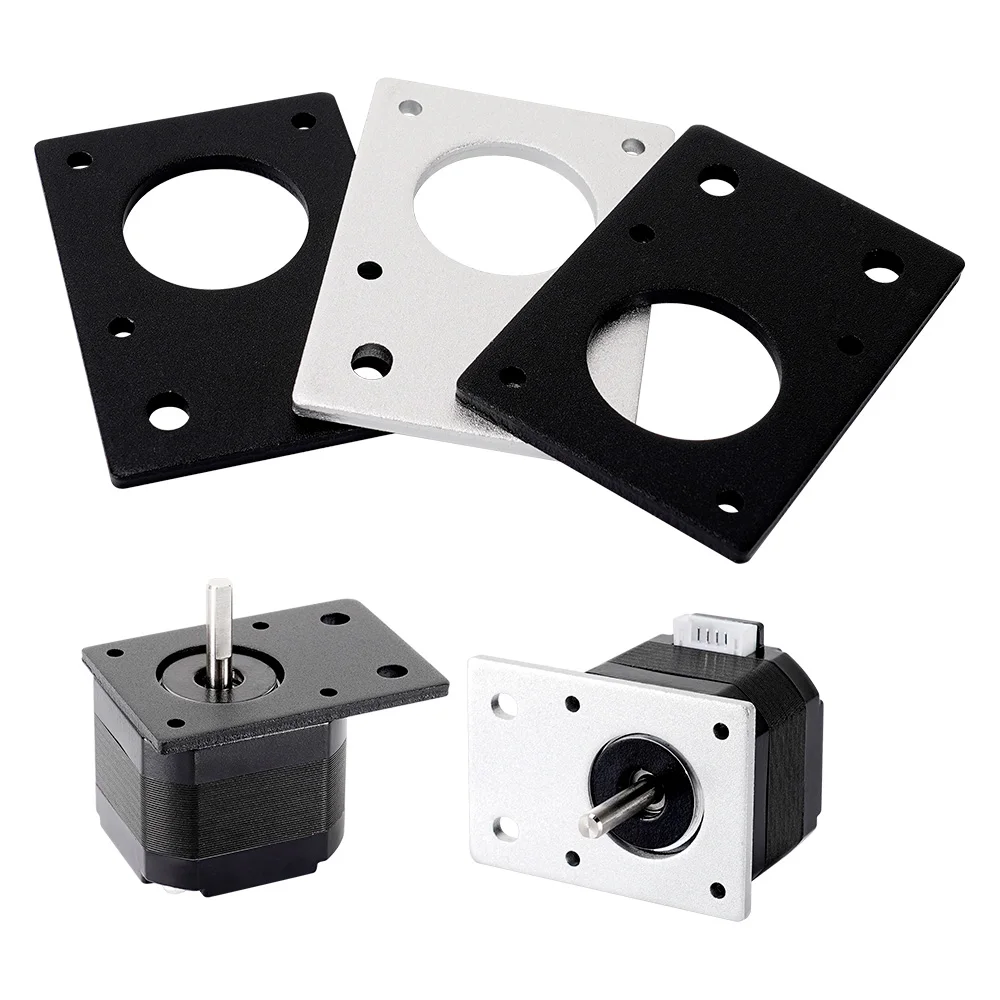 RAMPS 2PCS NEMA 17 42-Series Stepper Motor Mounting Plate Fixed Plate Bracket 2020 Profiles for Ender 3/ Pro/Ender-5/CR-10/10S