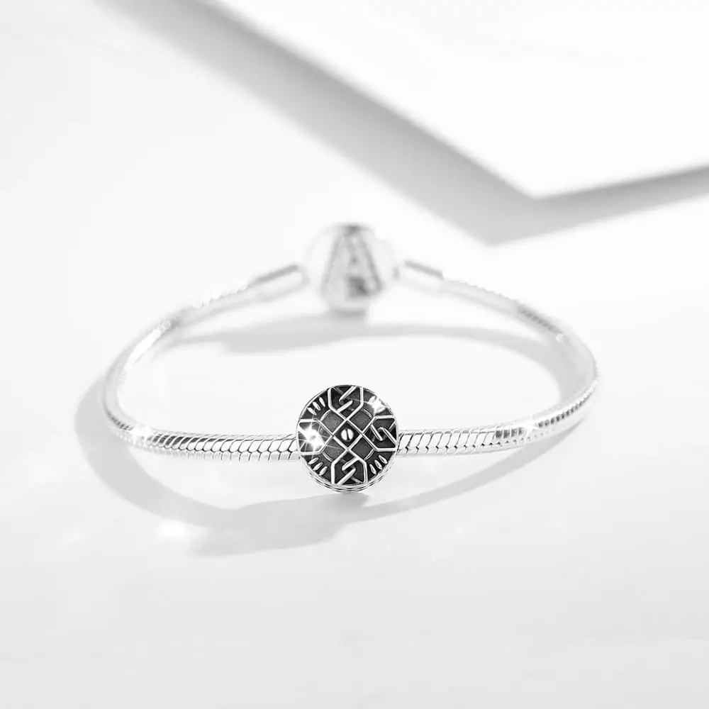 EUDORA 925 Sterling silver good luck flower Celtics knot bead charm pendant with box Fine Jewelry Valentine's Day gift CYZ128 image 3
