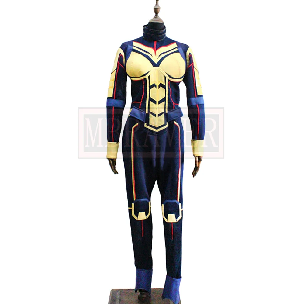 Film Ant-Man Janet van Dyne Wasp Costume Cosplay supereroe Ant Man Halloween Costume di natale uomo adulto Set completo nero e rosso