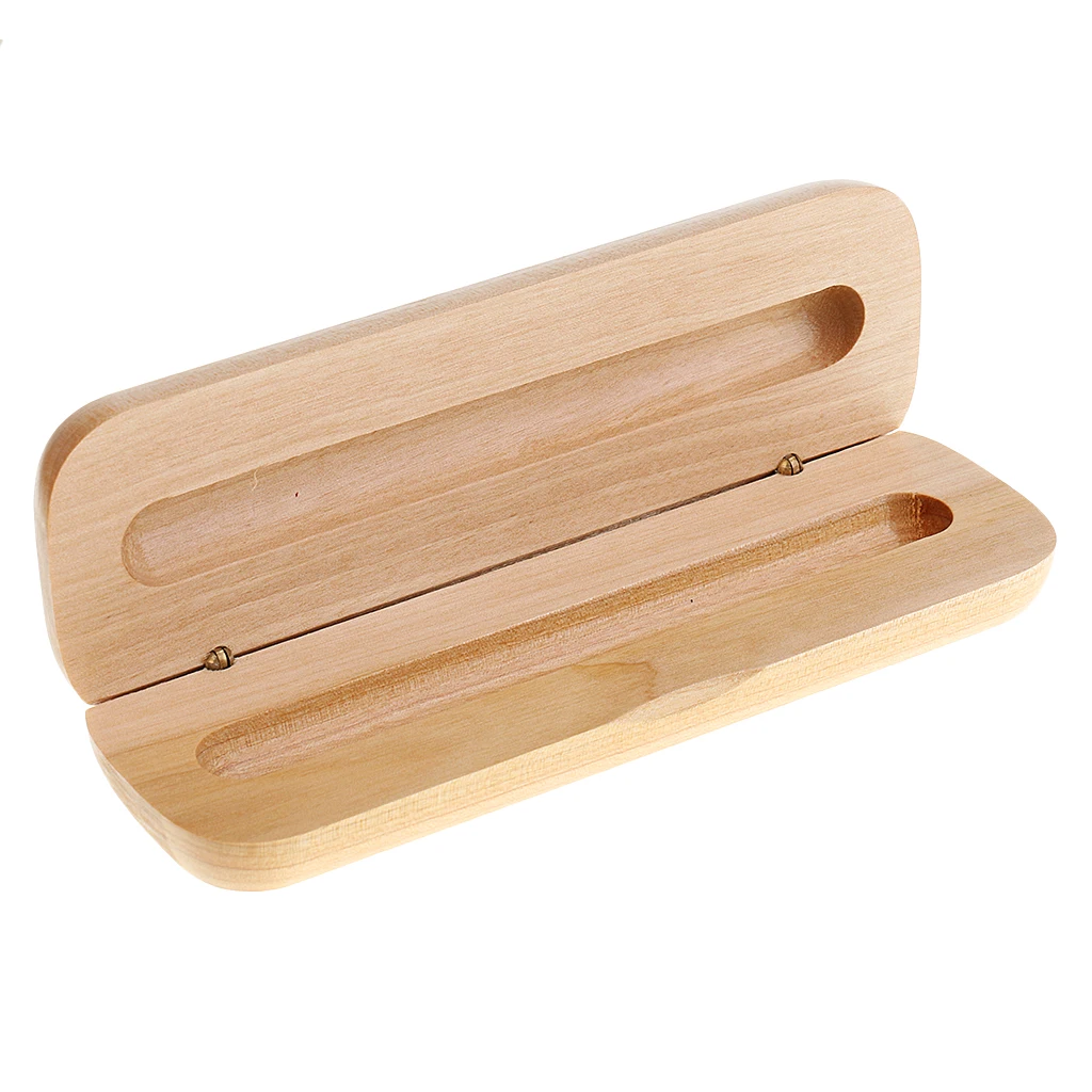 

Polished Wooden Fountainer Pen Storage Case Box Holder Christmas Birthday Gift Desktop Accessory