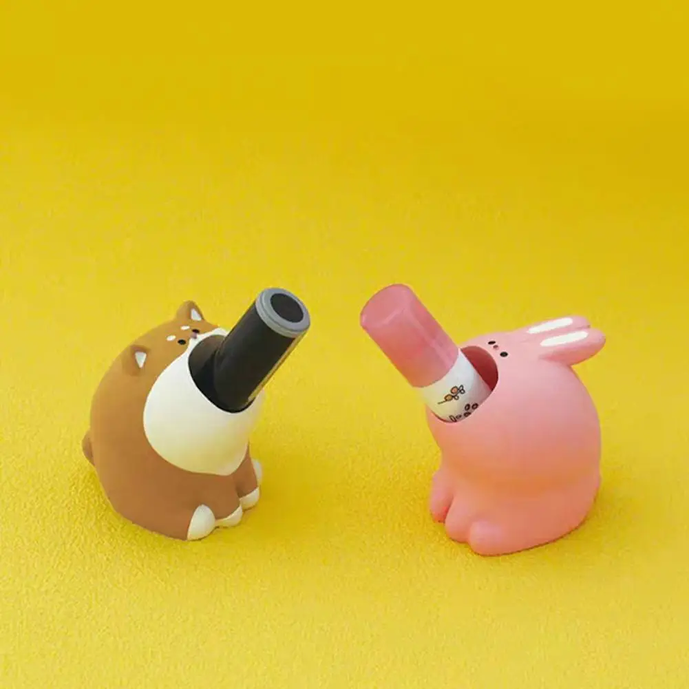 Tier Form Stift Halter Fadeless Harz Schreibtisch Veranstalter Papier Clip Fall Büro Zubehör