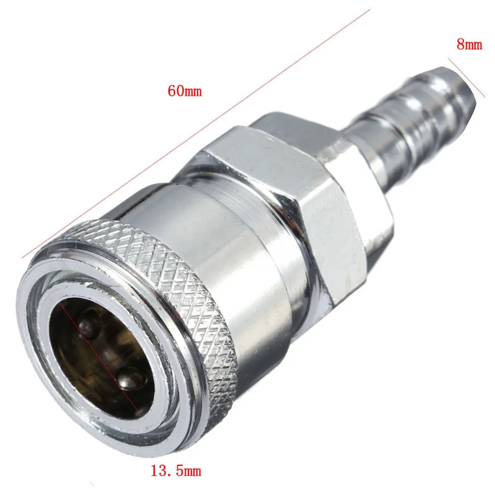 1 paio maschio femmina 8mm tubo del Gas ugello in rame connettore a sgancio rapido Caravan BBQ SH + PH