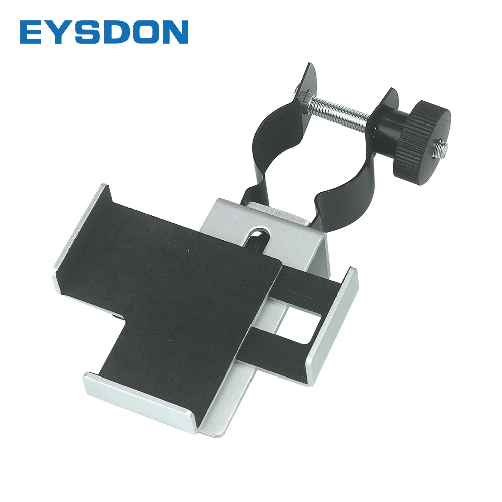 EYSDON Metal Smartphone Adapter for Microscope Binocular Spotting Scope Monocular Telescope Connector Hunting Cellphone Holder