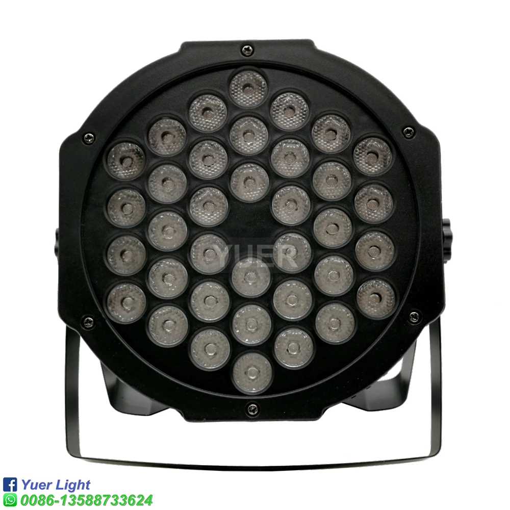 New 36x3W LED Par Light RGB Disco Wash Light Equipment 3/7 Channels DMX LED Uplights Strobe DJ Party Stage Lighting Effect Light