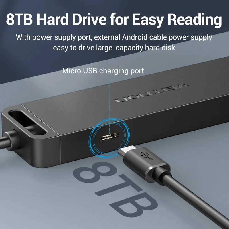 Vention USB C HUB 3.1 Type C to USB 3.0 Adapter Multi USB with Micro USB Charging Port for MacBook Huawei OTG Type C HUB 3.0 USB