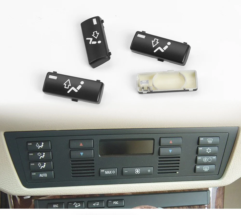 14 teile/satz Auto Klima Control Klimaanlage Schalter Taste Abdeckungen für BMW X5 E53 E39 1996-2002 64116915812 64116924315 – Detail 1