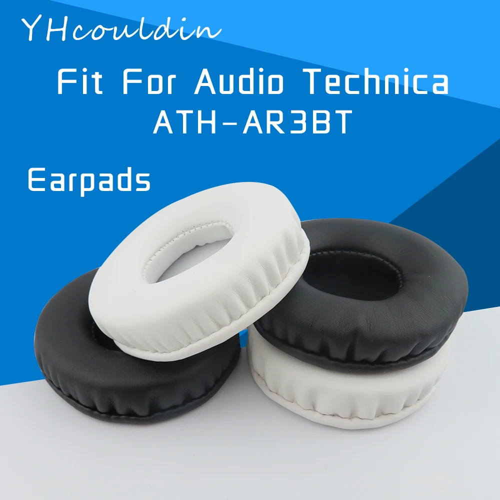 YHcouldin Earpads For Audio Technica ATH AR3BT ATH-AR3BT Headphone Accessaries Replacement Wrinkled Leather