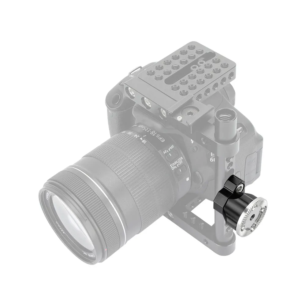 KIMRIG M6 ARRI Rosette Mount Adapter Mit 3/8 Zoll Montage Schraube ARRI Ortung Pins Für Dslr Kamera Käfig Foto Studio zubehör – Detail 5