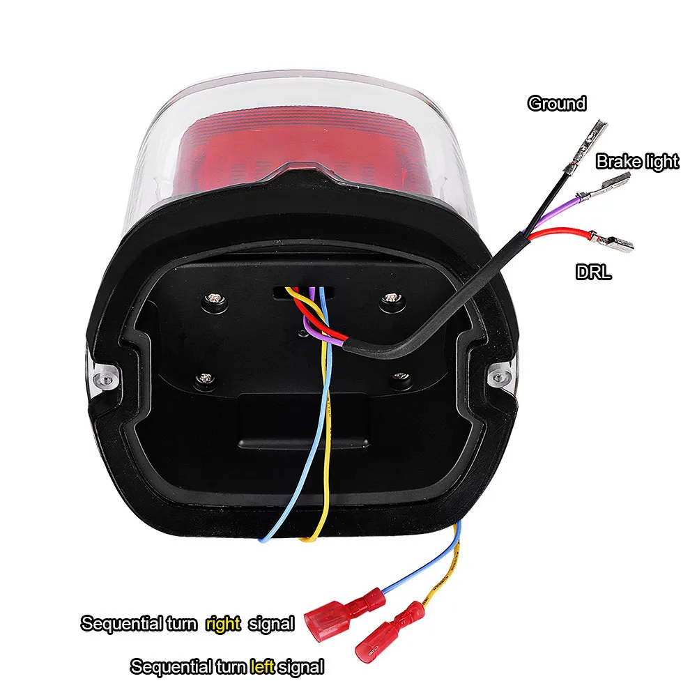 Newest Design Rear Brake,Runing Lights Motorcycle LED Taillight for Harley Sportster XL883 XL1200C Softail Touring Road Glide