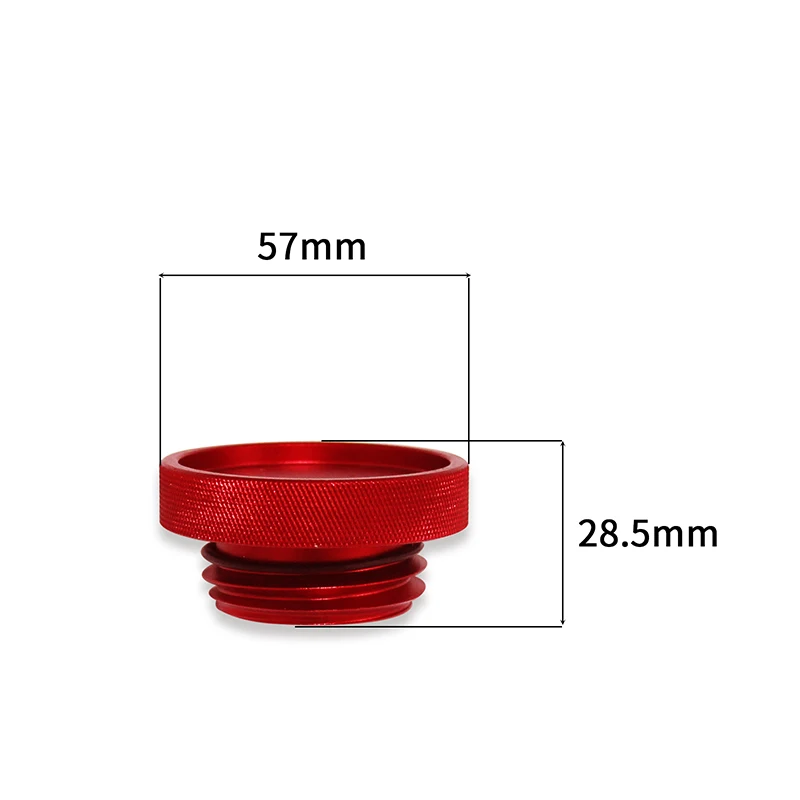 Oil Fill Cap Oil Cap Round Style for WRX STI and FRS BRZ Red/Black