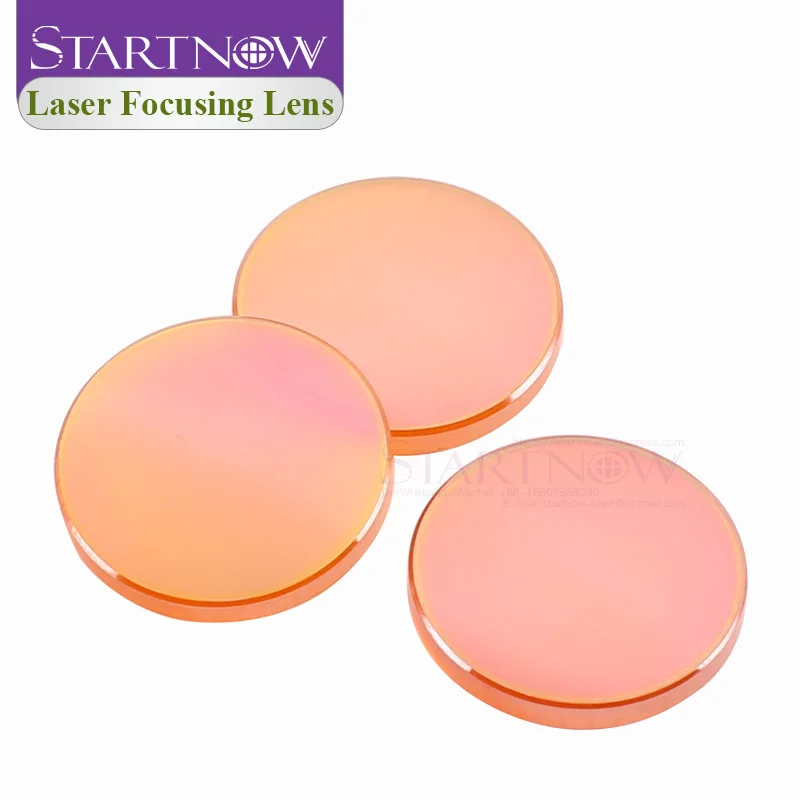 Startnow Focusing Lens Laser 20 19 18 15 12mm FL 50.8 - 127mm For CO2 Laser Cutting Carving Machine China ZnSe PVD Laser Lenses