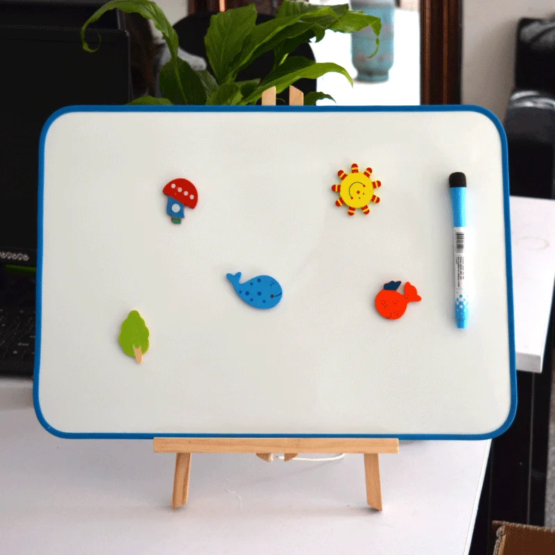 Double Sided Magnetic Drawing Tablet Message Board Portable Blackboard Kids Painting Tools Learning Education Montessori Boards