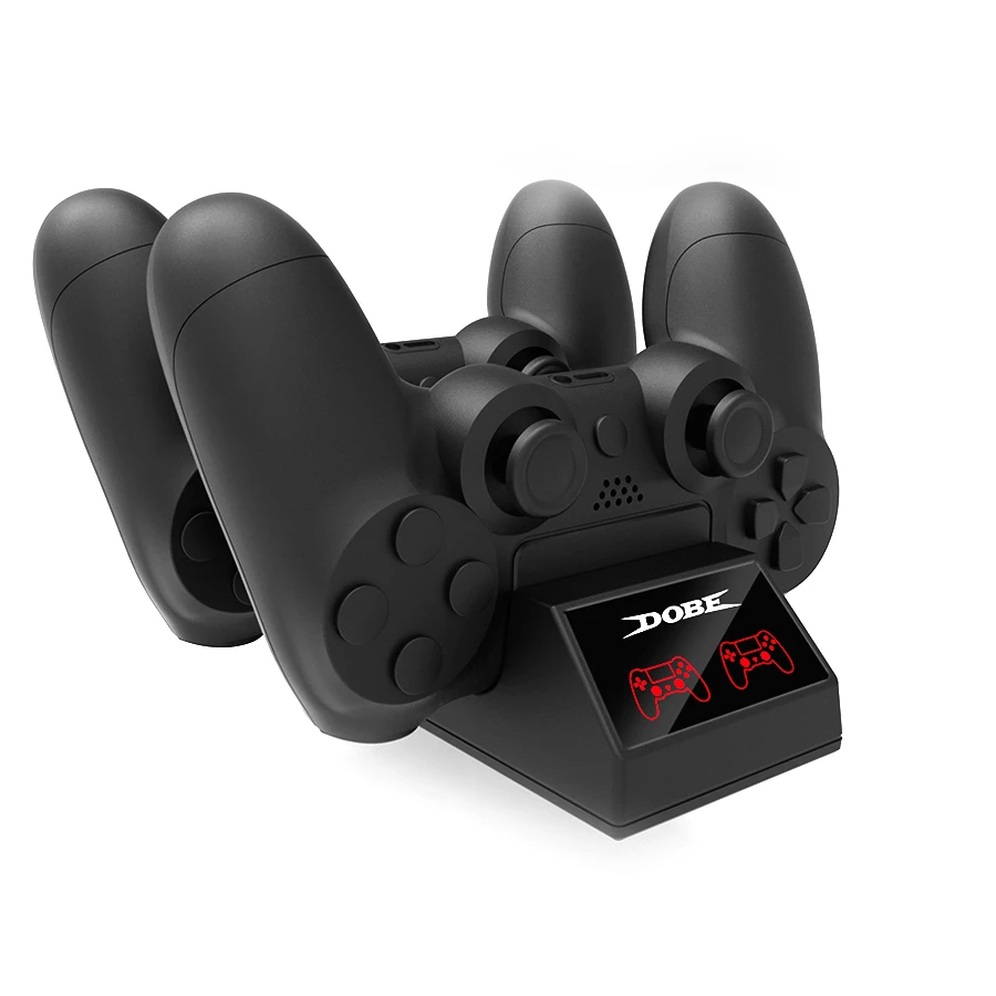 Fast Charging Dock Station 4 Mini Micro charger ports Charging Base For PS4 /PS4 SLIM /PS4 PRO Controllers With LED Lights