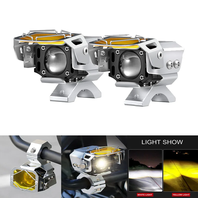 Motorcycles Headlight Fog Lamp Super Bright Work Spot Light For Honda-Kawasaki-motorcycle-Suzuki BMW-R1200GS F800GS F700GS