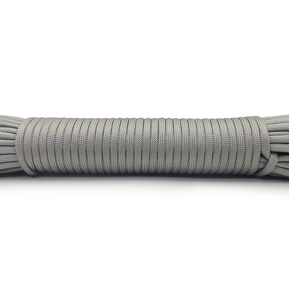 Neue Farben Hochwertiges Paracord 550 Seil Typ III 9-fädig 100FT Paracord Schnur Seil Überlebensset Großhandel für Wandern Camping