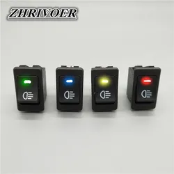 Interruptor de luz antiniebla para automóvil y motocicleta LED ASW-17D 12V 35A 4 pines